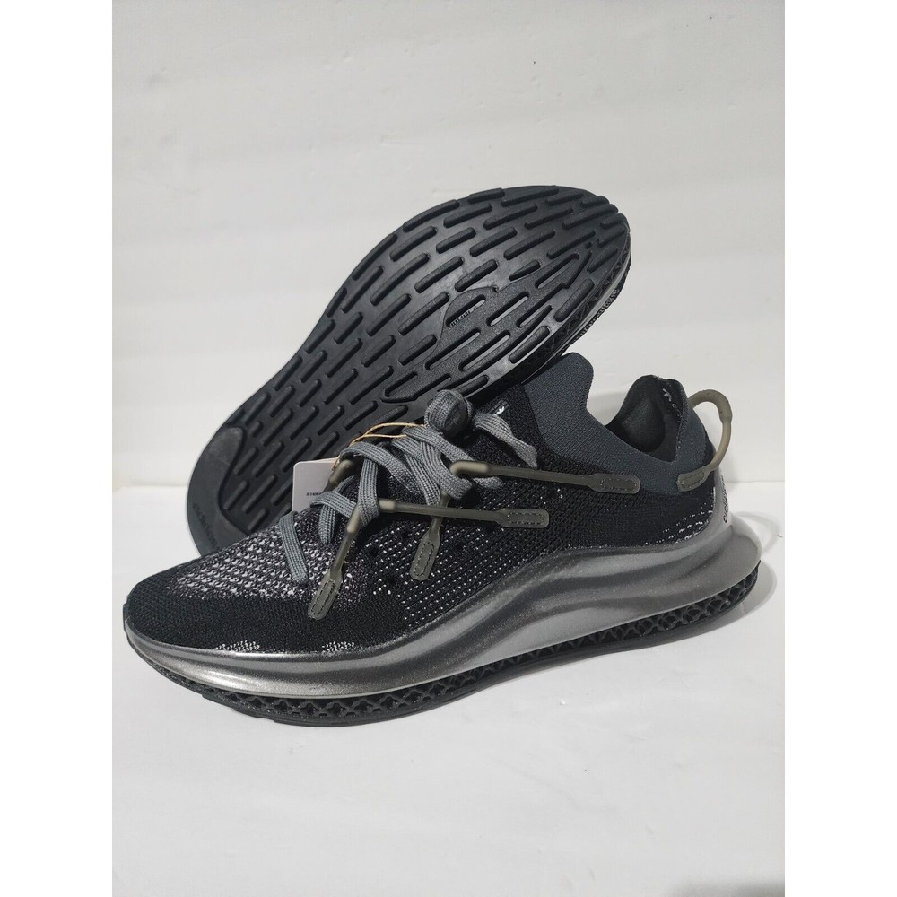 New Adidas 4D Fusio Silver Metallic  Black Shoes Sneakers Men's Size 10.5 H04512